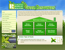 Tablet Screenshot of greenresources.lirealtor.com